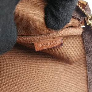 Secondhand Louis Vuitton Monogram Graffiti Pochette Accessoires Brown×Argent Monogram Graffiti M92192 handbag | stylenewstar