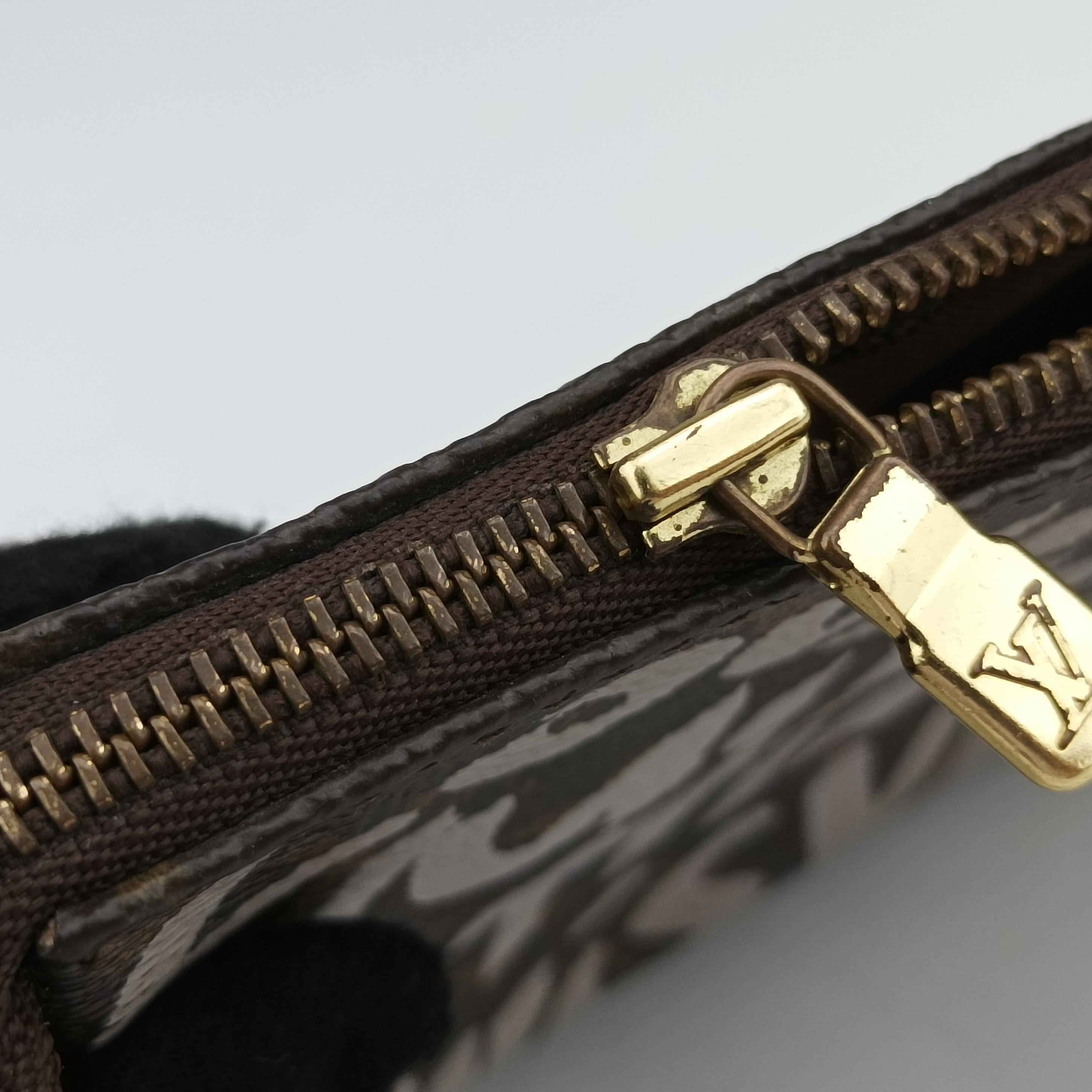 Secondhand Louis Vuitton Monogram Graffiti Pochette Accessoires Brown×Argent Monogram Graffiti M92192 handbag | stylenewstar