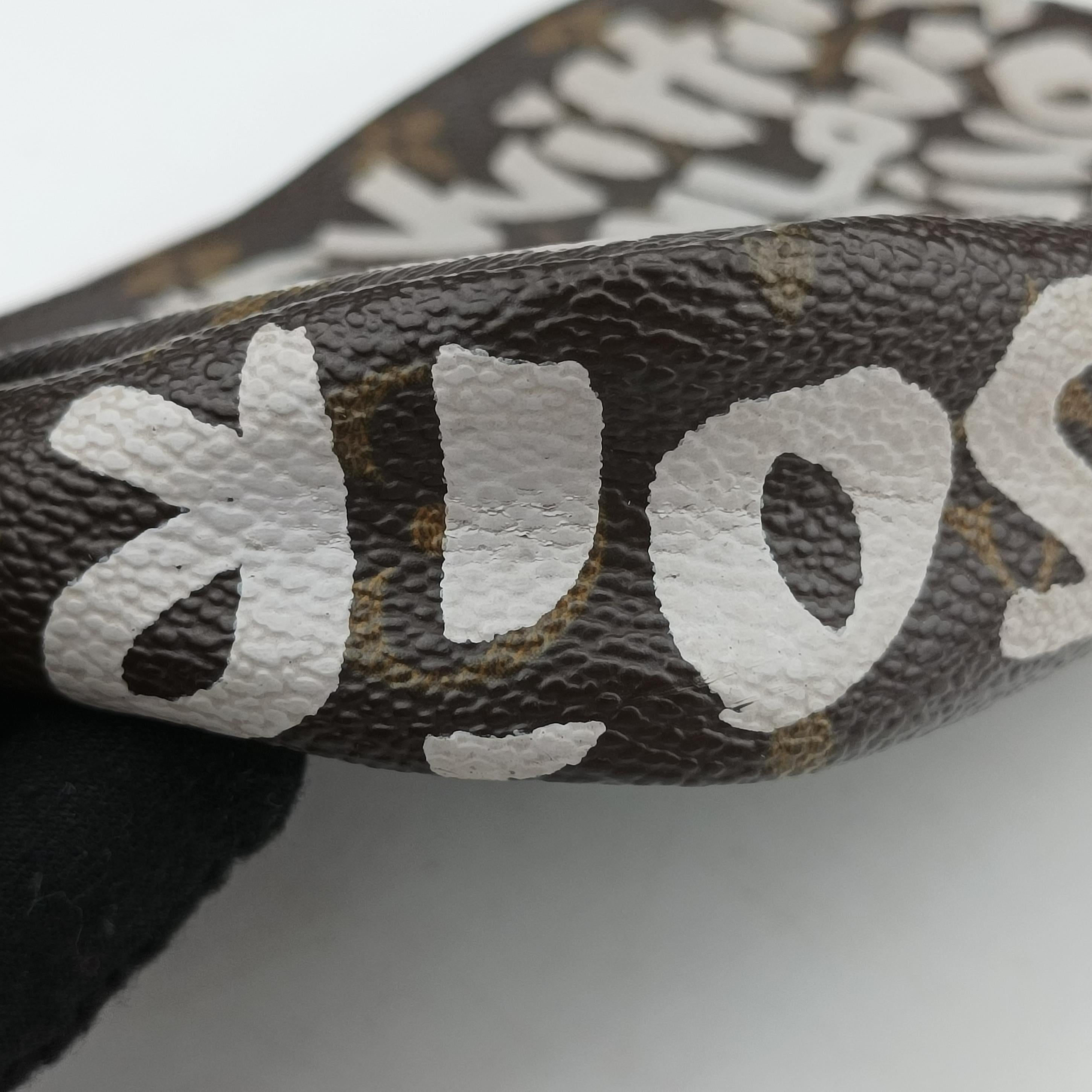 Secondhand Louis Vuitton Monogram Graffiti Pochette Accessoires Brown×Argent Monogram Graffiti M92192 handbag | stylenewstar