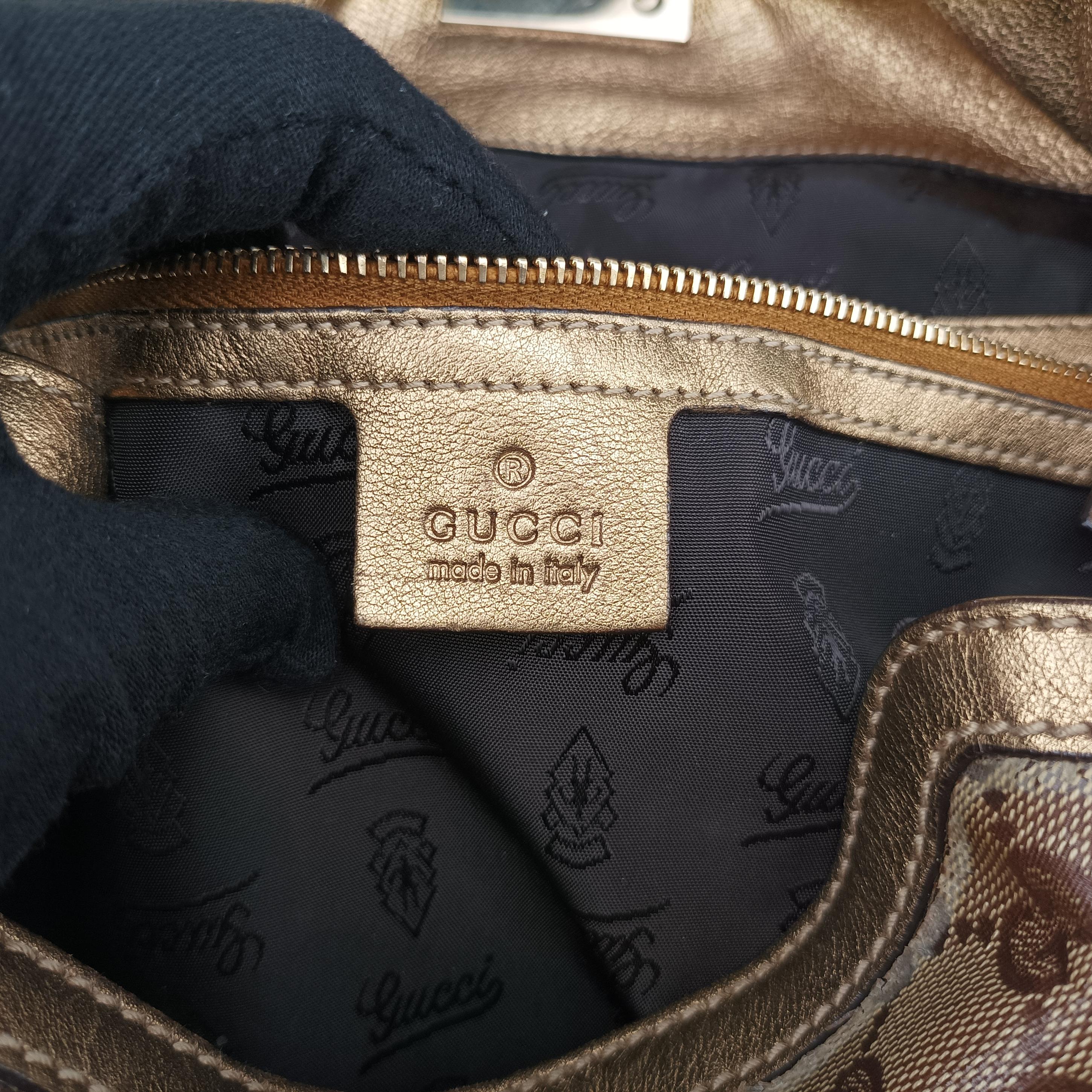 Secondhand Gucci Indy Babouska beige×Multicolour PVC coated canvas 185566 shoulderbag | stylenewstar