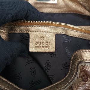 Secondhand Gucci Indy Babouska beige×Multicolour PVC coated canvas 185566 shoulderbag | stylenewstar