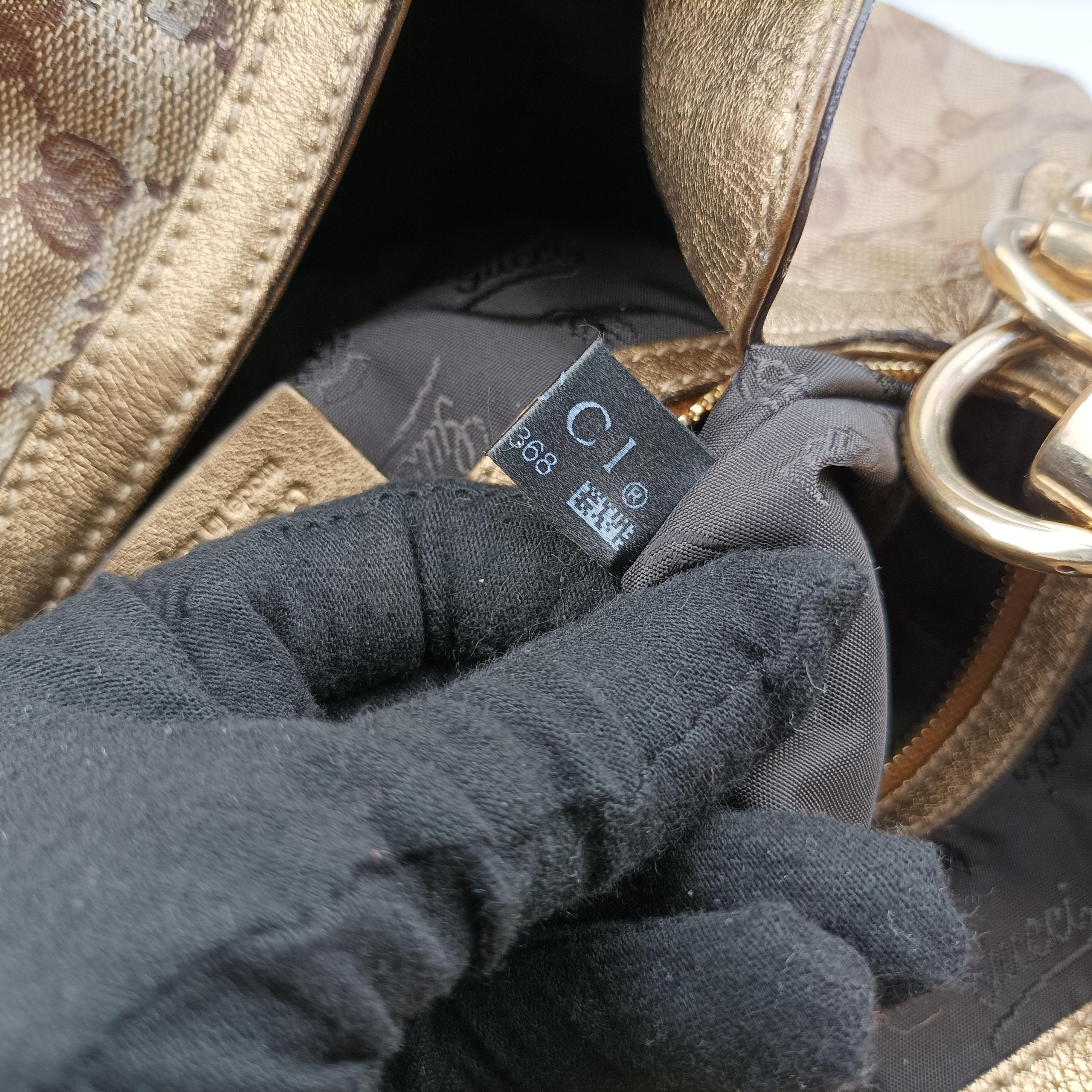 Secondhand Gucci Indy Babouska beige×Multicolour PVC coated canvas 185566 shoulderbag | stylenewstar