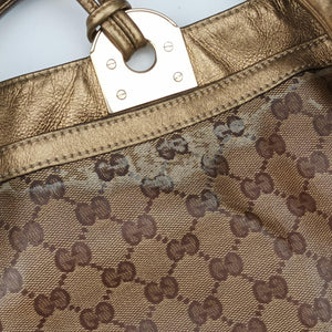 Secondhand Gucci Indy Babouska beige×Multicolour PVC coated canvas 185566 shoulderbag | stylenewstar