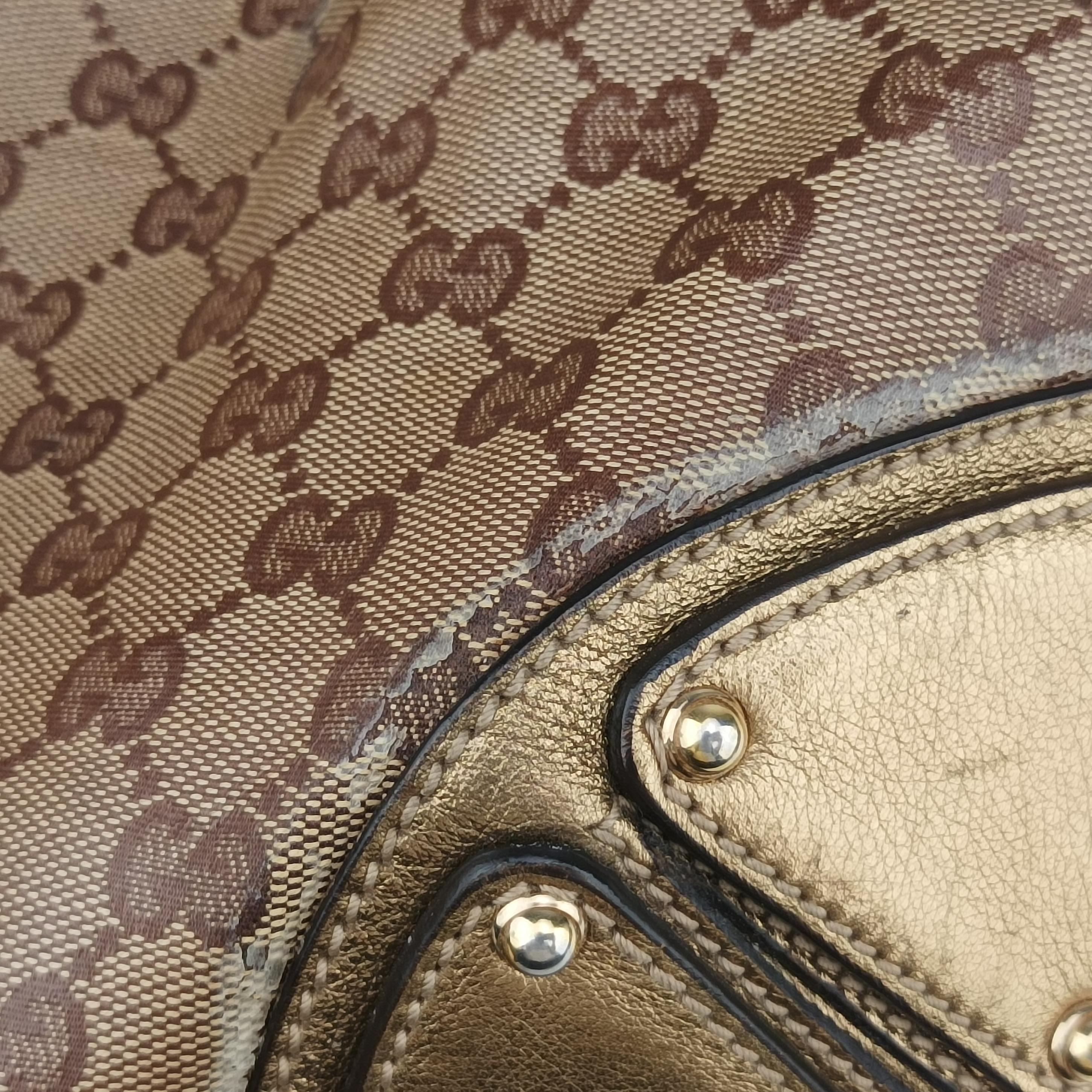 Secondhand Gucci Indy Babouska beige×Multicolour PVC coated canvas 185566 shoulderbag | stylenewstar