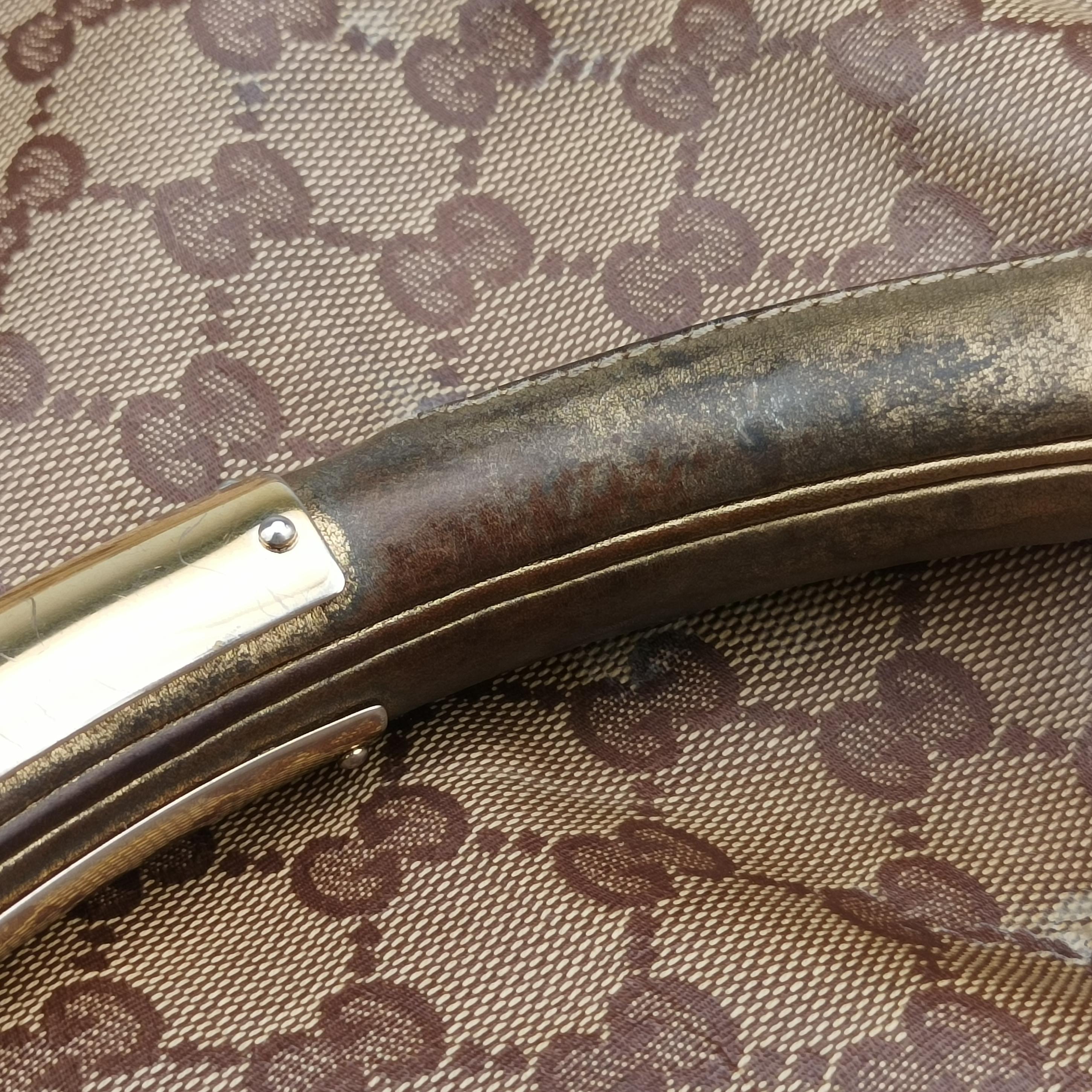 Secondhand Gucci Indy Babouska beige×Multicolour PVC coated canvas 185566 shoulderbag | stylenewstar