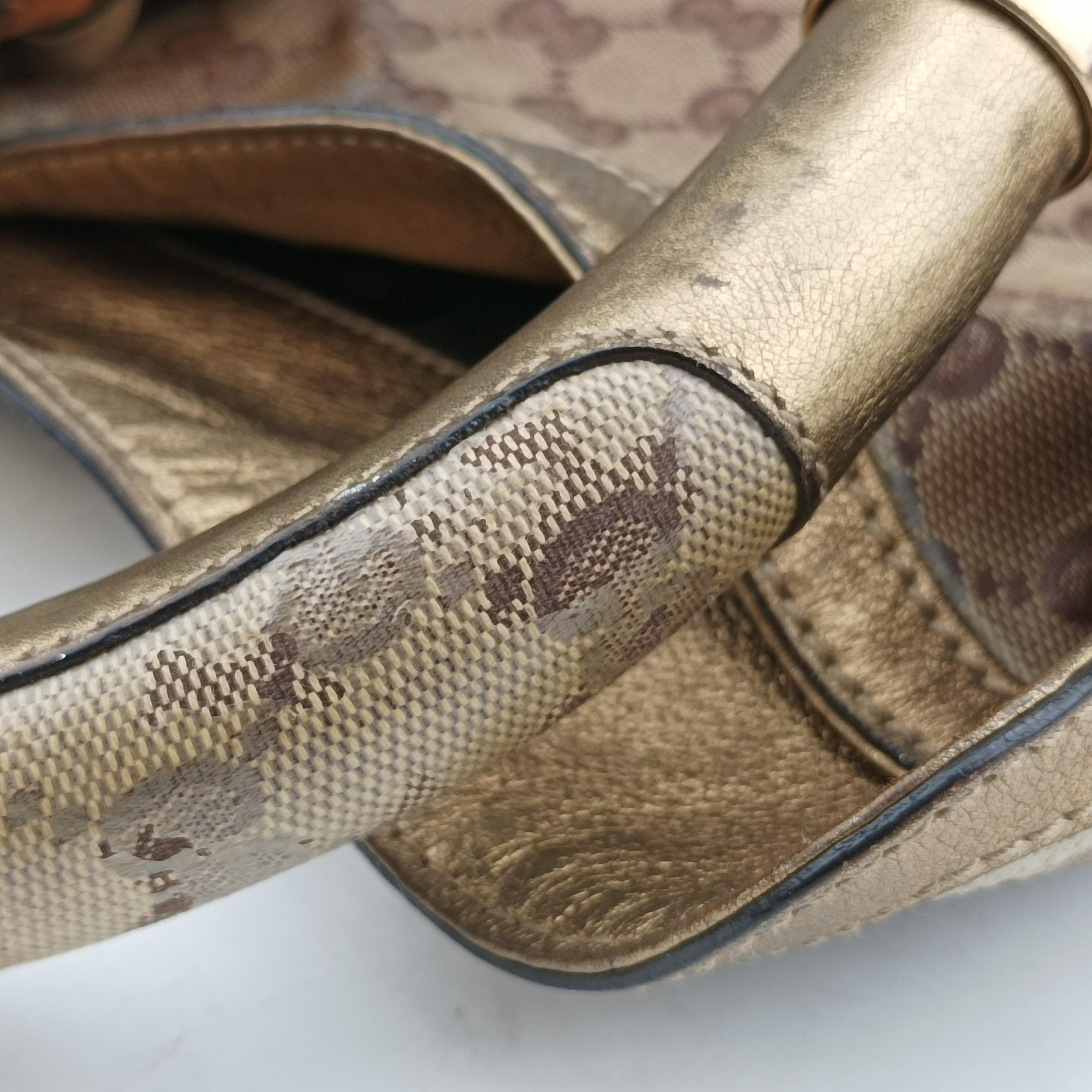 Secondhand Gucci Indy Babouska beige×Multicolour PVC coated canvas 185566 shoulderbag | stylenewstar