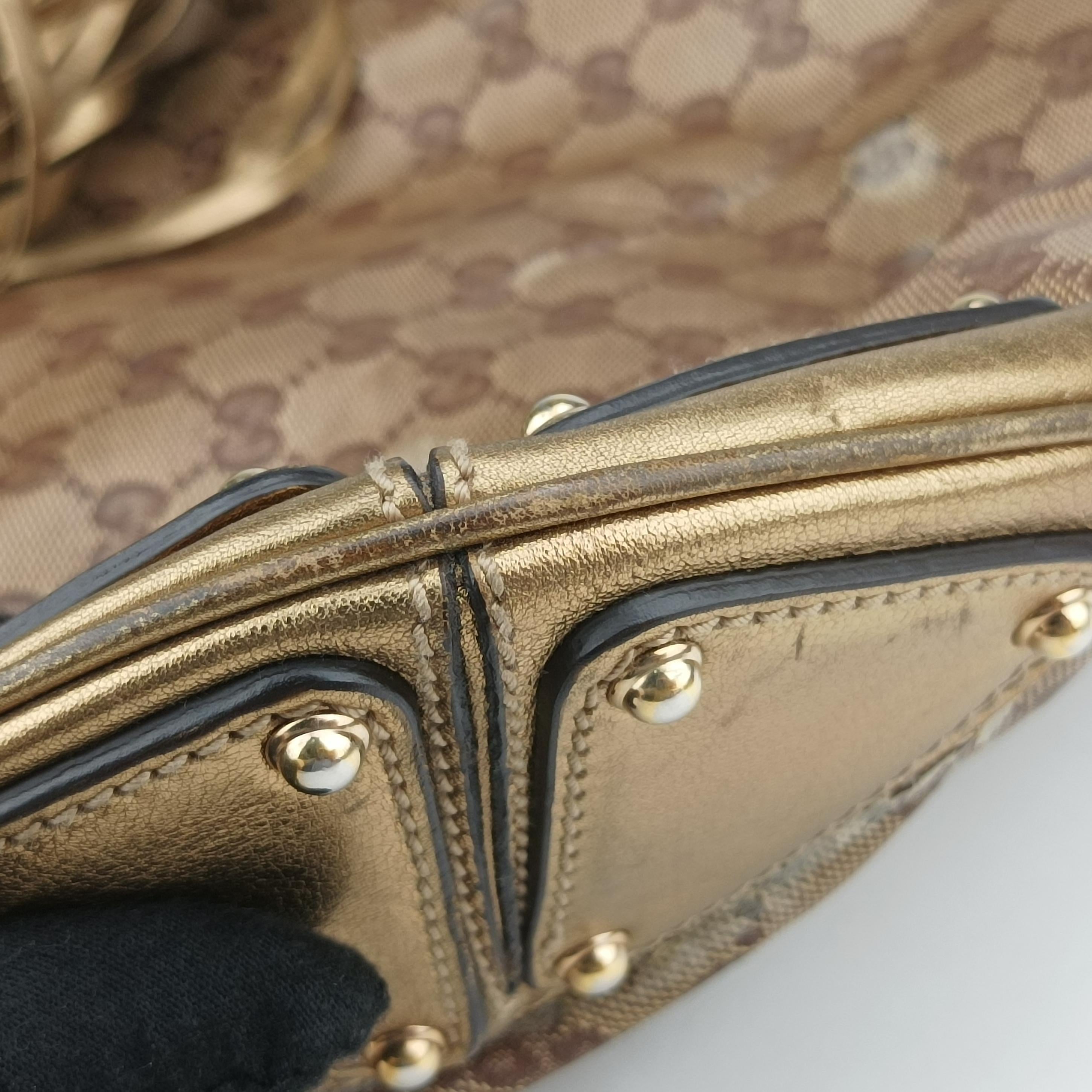 Secondhand Gucci Indy Babouska beige×Multicolour PVC coated canvas 185566 shoulderbag | stylenewstar