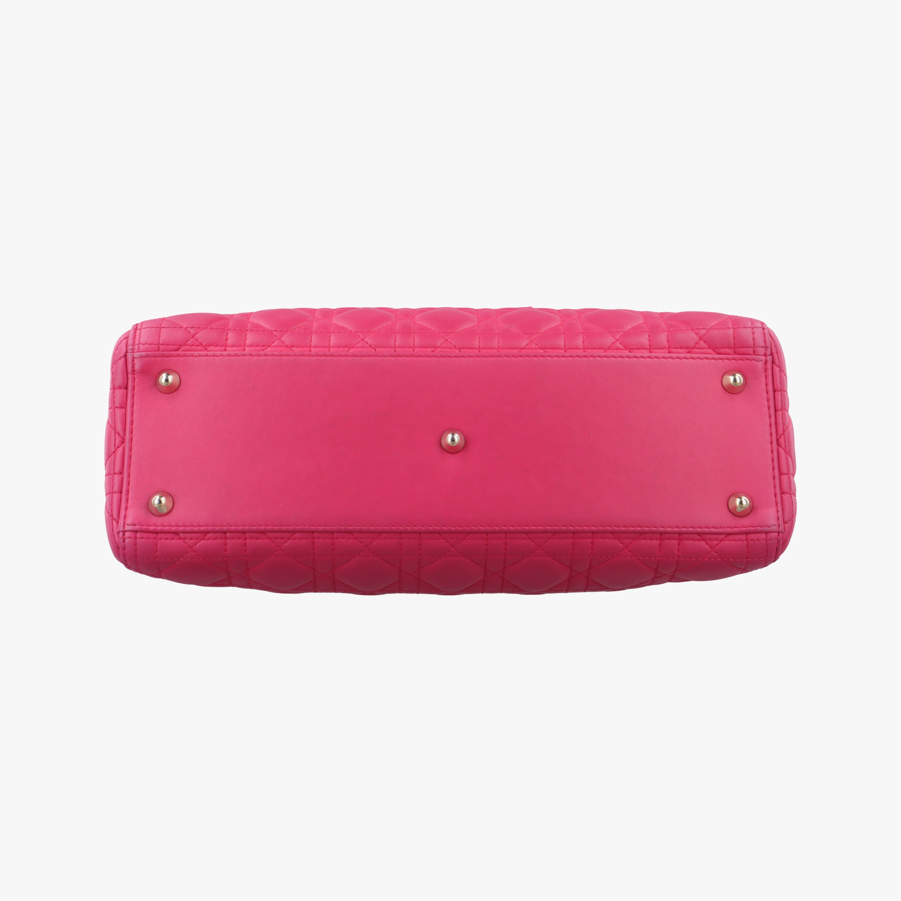 Pre-owned Christian Dior Lady Dior Rose lambskin  shoulderbag | stylenewstar