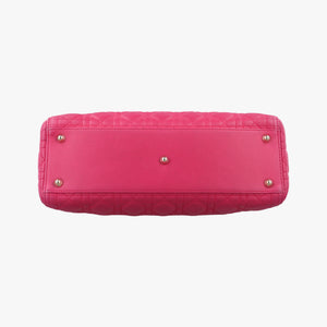 Pre-owned Christian Dior Lady Dior Rose lambskin  shoulderbag | stylenewstar