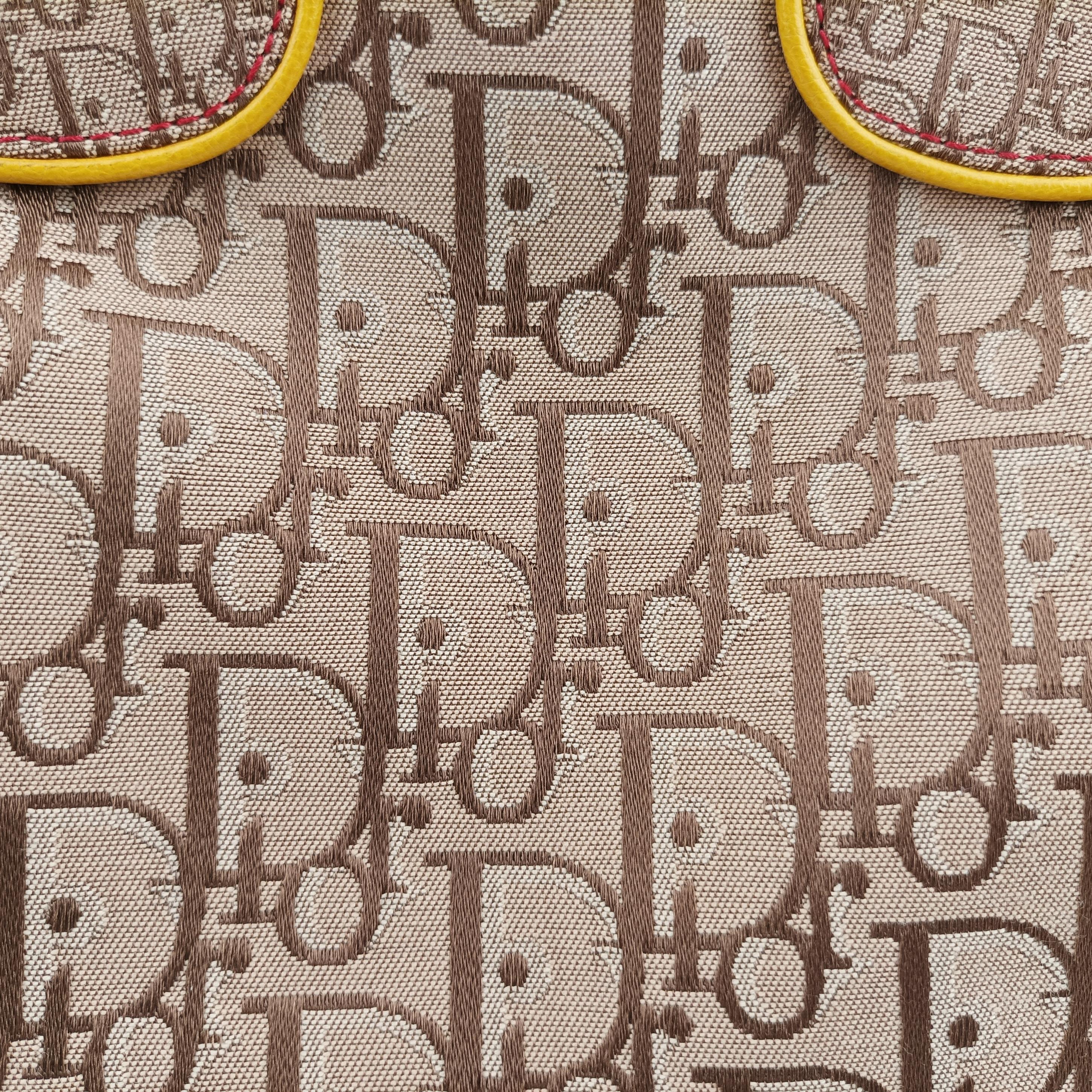 Secondhand Christian Dior Rasta Bowler beige×Multicolour Canvas × Leather  handbag | stylenewstar