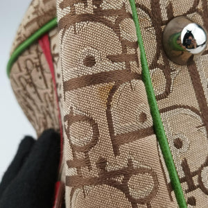 Secondhand Christian Dior Rasta Bowler beige×Multicolour Canvas × Leather  handbag | stylenewstar