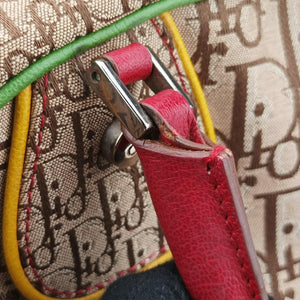 Secondhand Christian Dior Rasta Bowler beige×Multicolour Canvas × Leather  handbag | stylenewstar