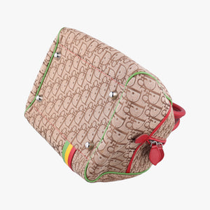 Secondhand Christian Dior Rasta Bowler beige×Multicolour Canvas × Leather  handbag | stylenewstar