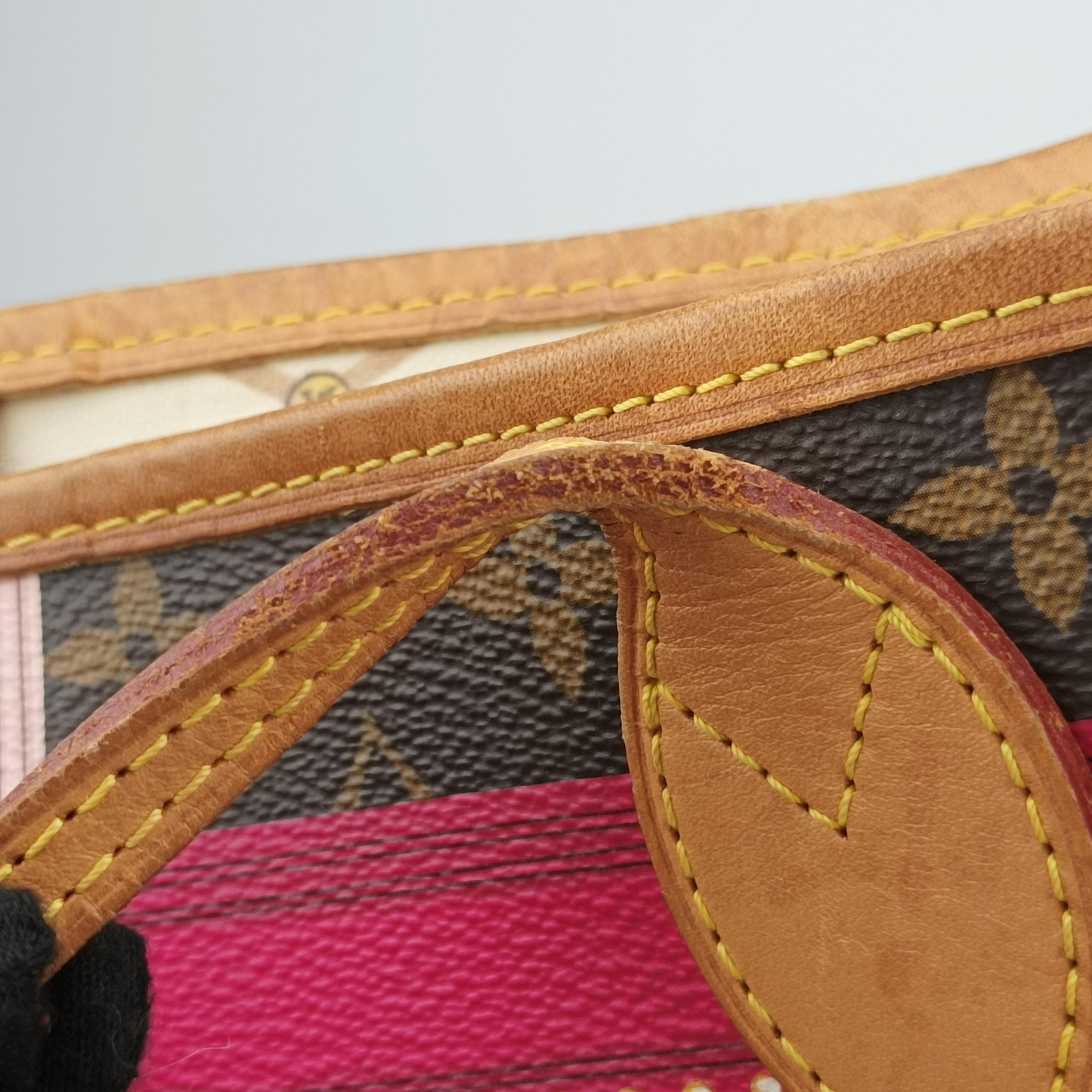 Pre-owned Louis Vuitton Neverfull MM Summer Trunk brown×Multicolor Monogram Canvas M41390 shoulderbag | stylenewstar