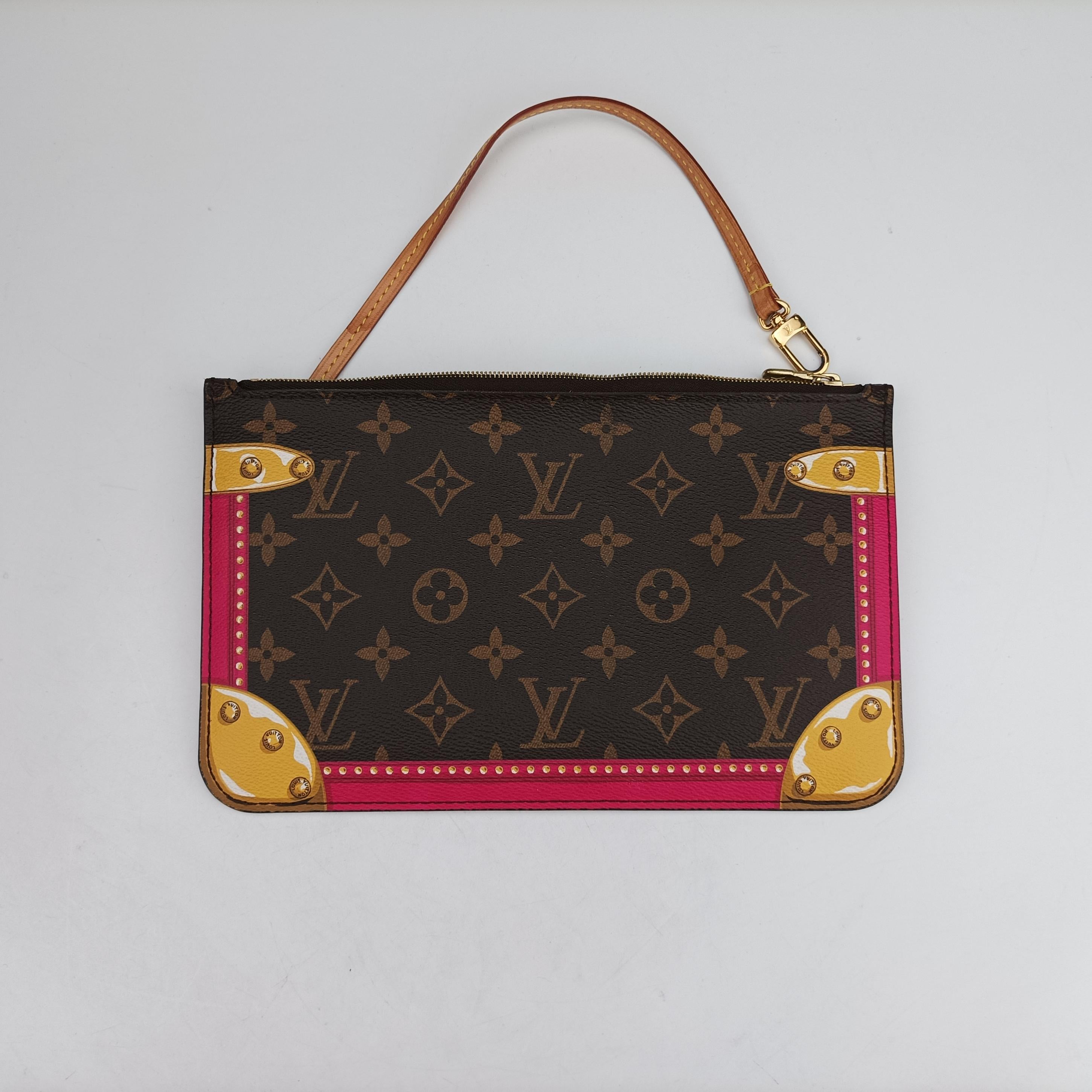 Pre-owned Louis Vuitton Neverfull MM Summer Trunk brown×Multicolor Monogram Canvas M41390 shoulderbag | stylenewstar