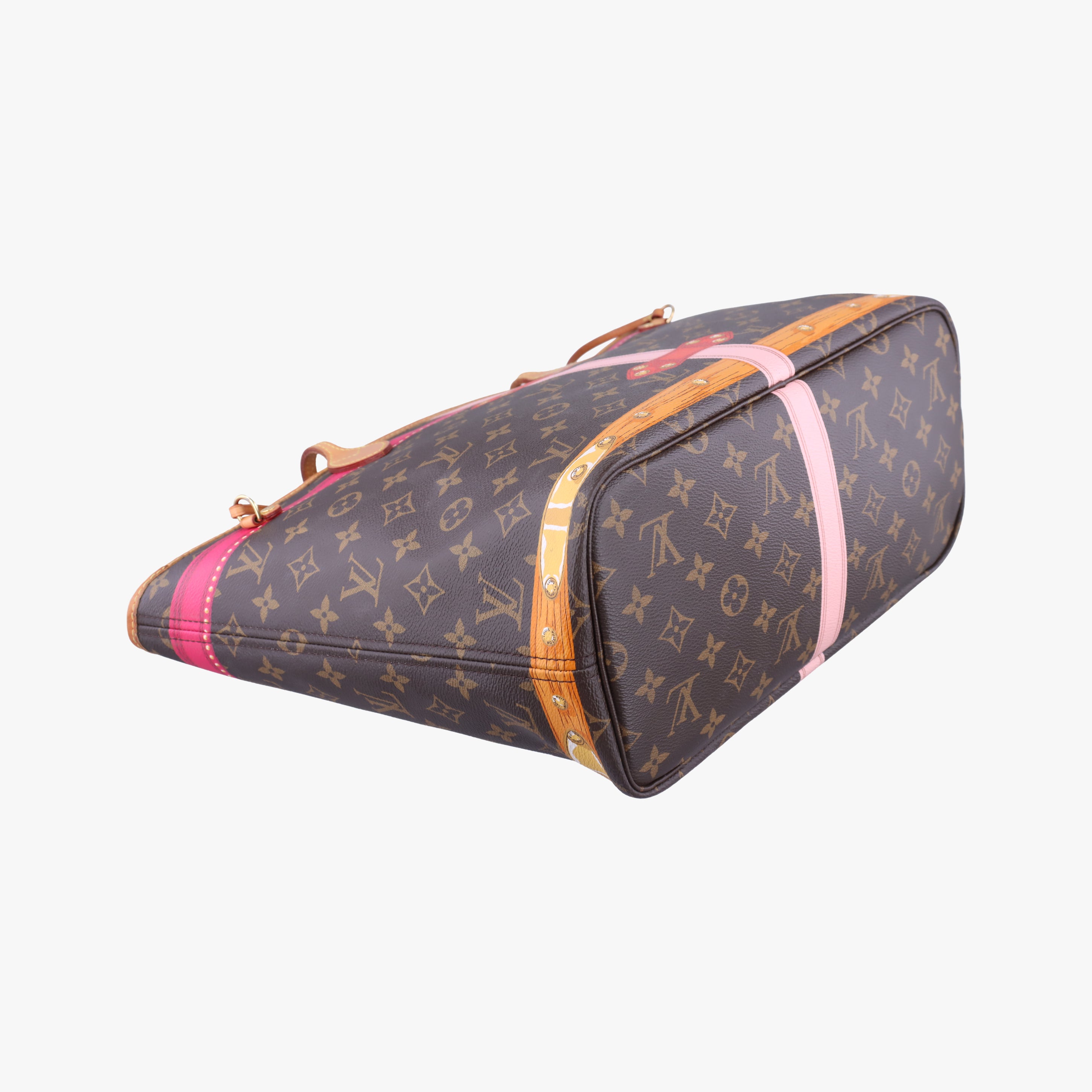 Pre-owned Louis Vuitton Neverfull MM Summer Trunk brown×Multicolor Monogram Canvas M41390 shoulderbag | stylenewstar