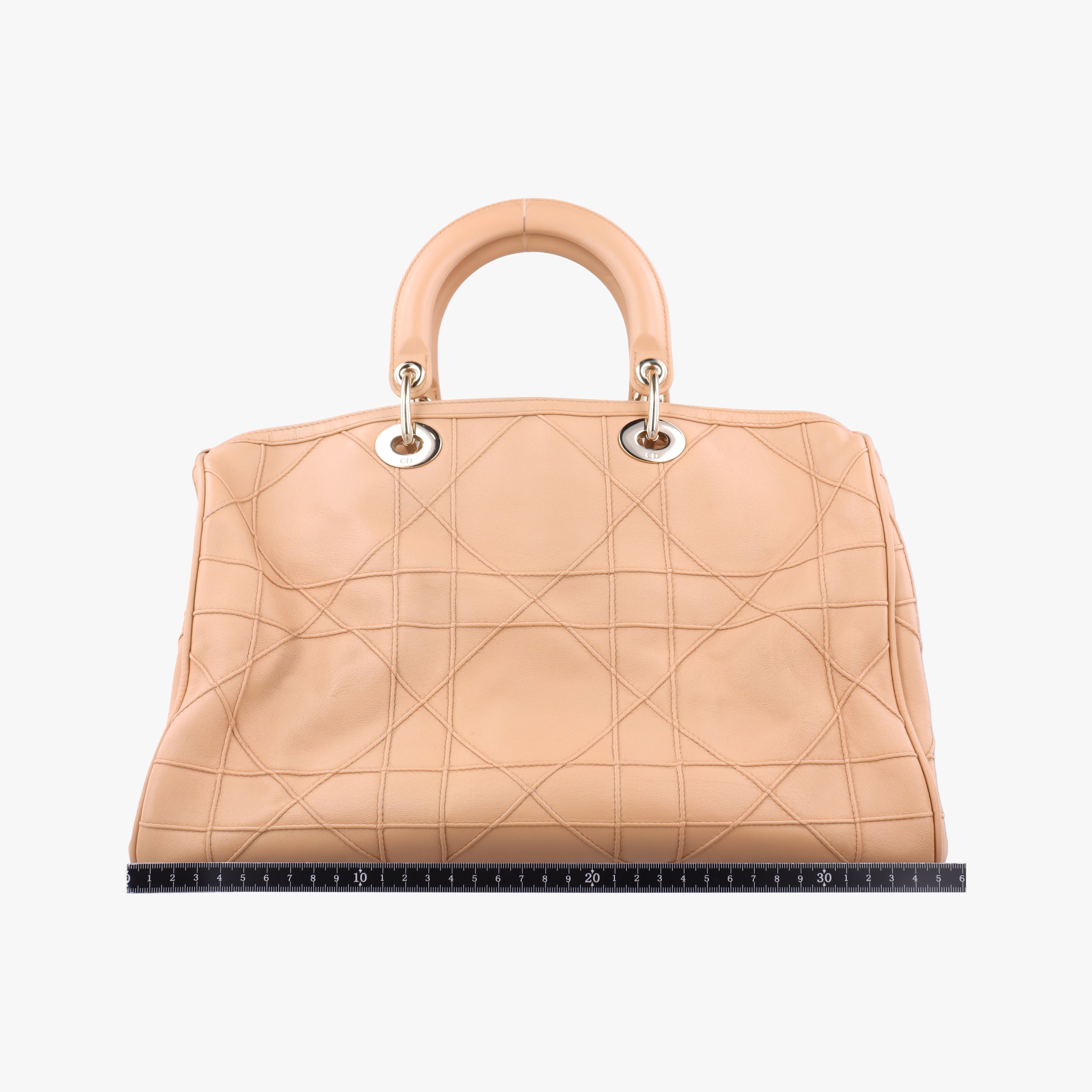 Pre-owned Christian Dior Granville Beige lambskin  handbag | stylenewstar