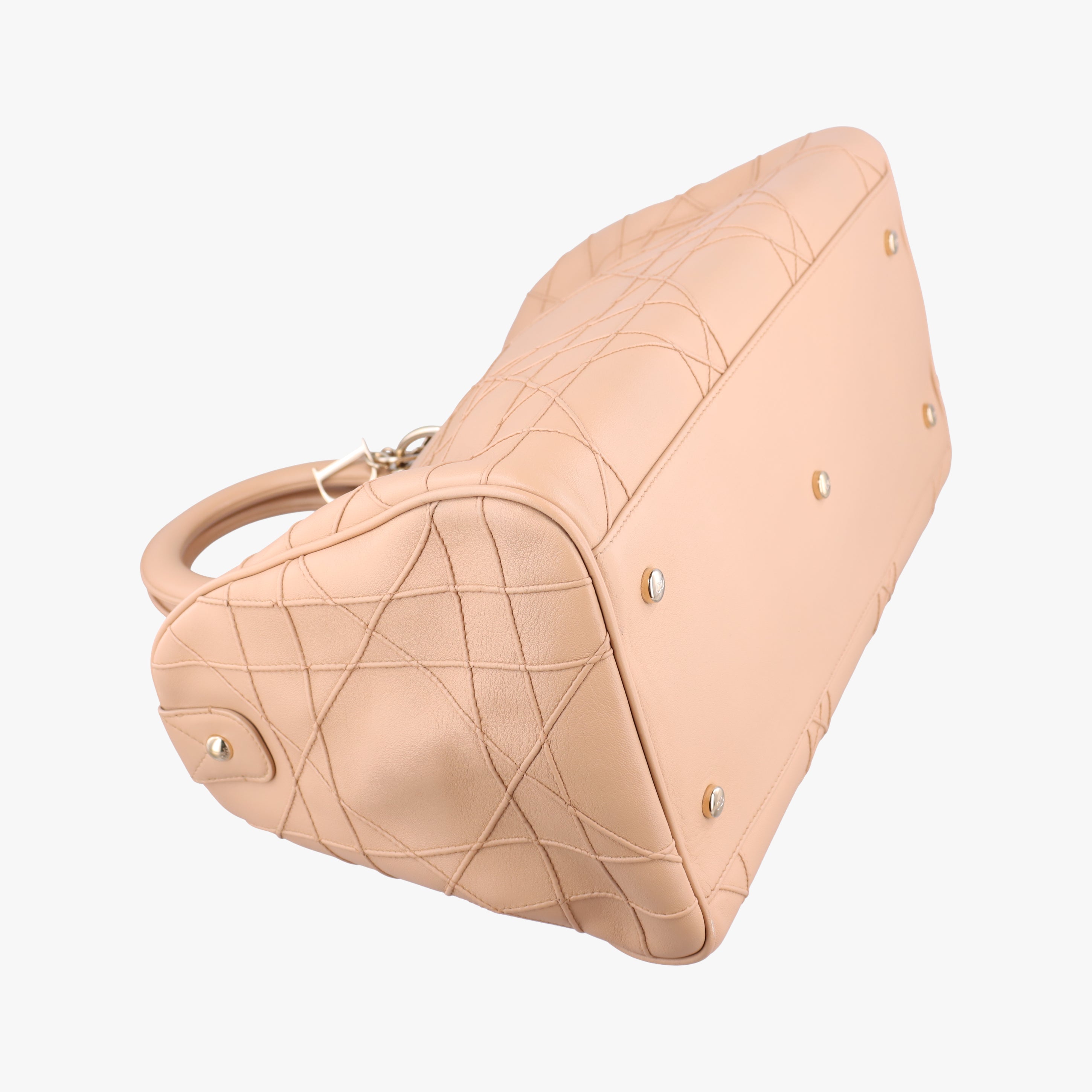 Pre-owned Christian Dior Granville Beige lambskin  handbag | stylenewstar