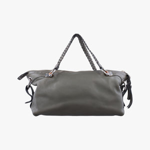 Pre-owned Gucci Medium Bamboo Green Leather 232959 handbag | stylenewstar