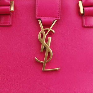 Vintage Yves Saint Laurent baby Cabas Rose Leather 357395 handbag | stylenewstar