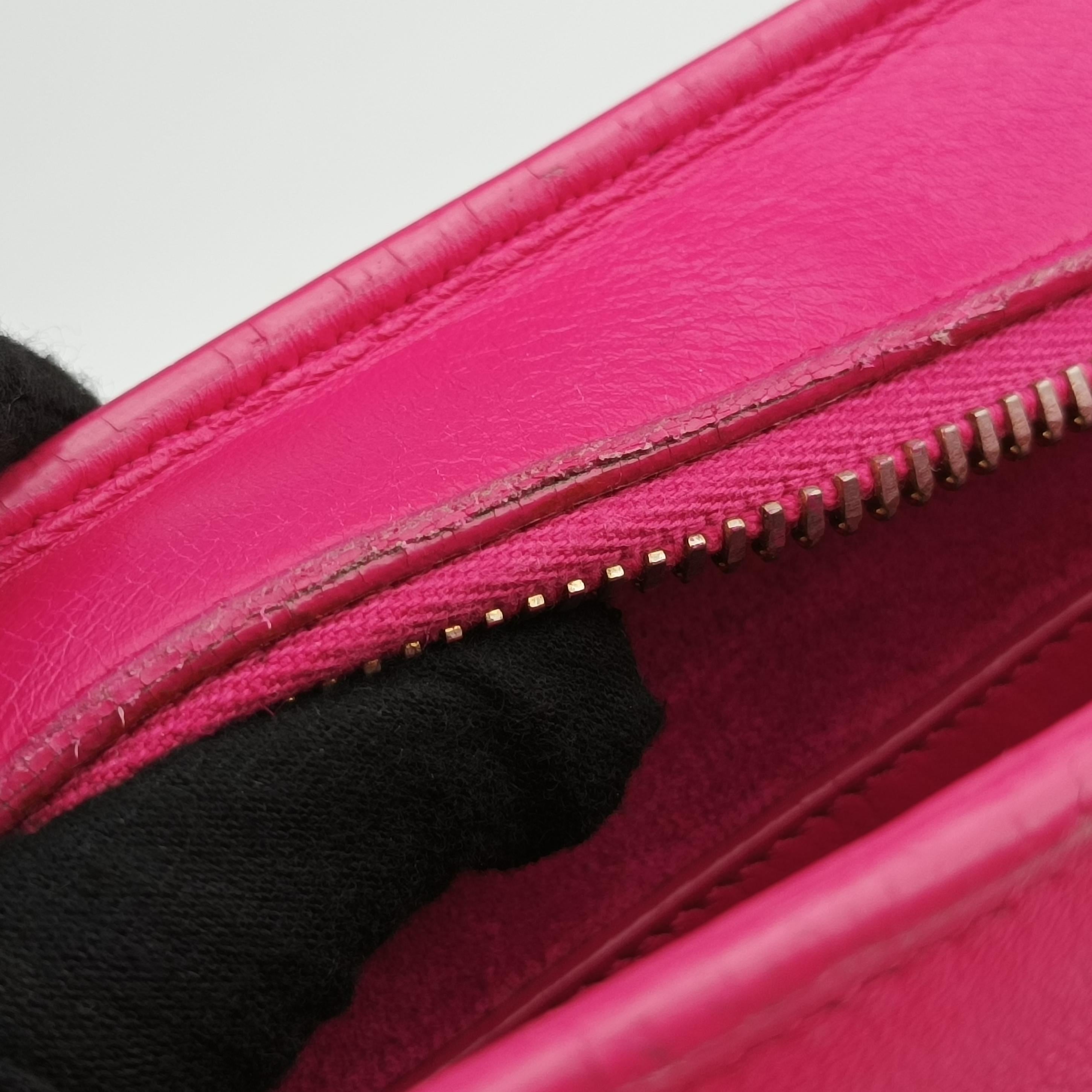 Vintage Yves Saint Laurent baby Cabas Rose Leather 357395 handbag | stylenewstar