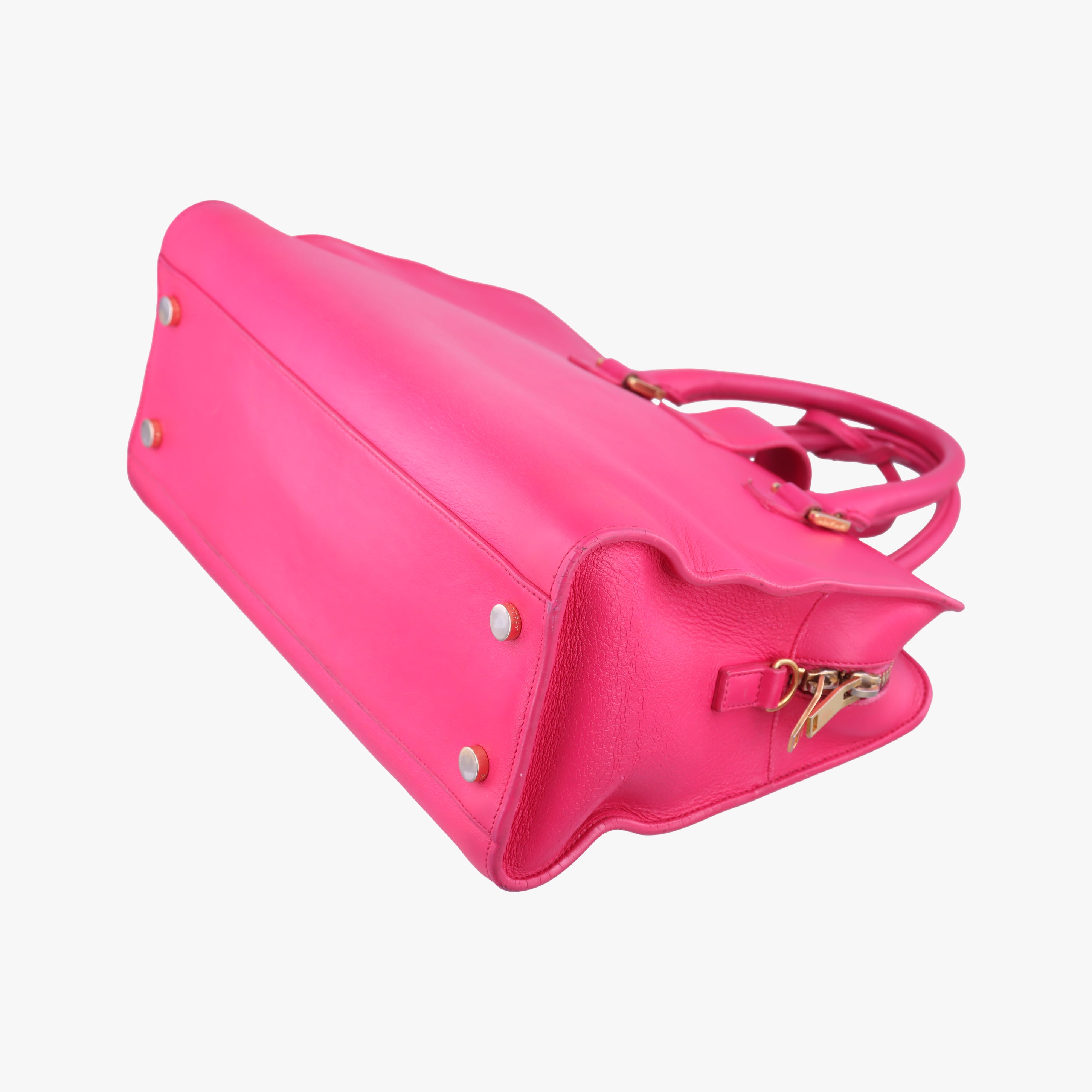 Vintage Yves Saint Laurent baby Cabas Rose Leather 357395 handbag | stylenewstar