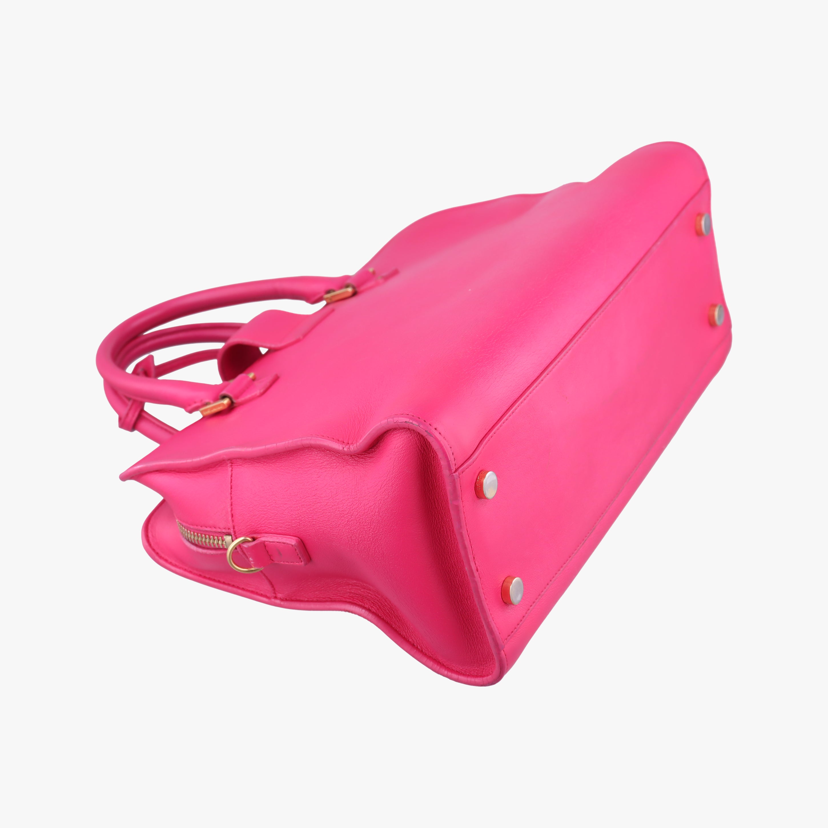 Vintage Yves Saint Laurent baby Cabas Rose Leather 357395 handbag | stylenewstar