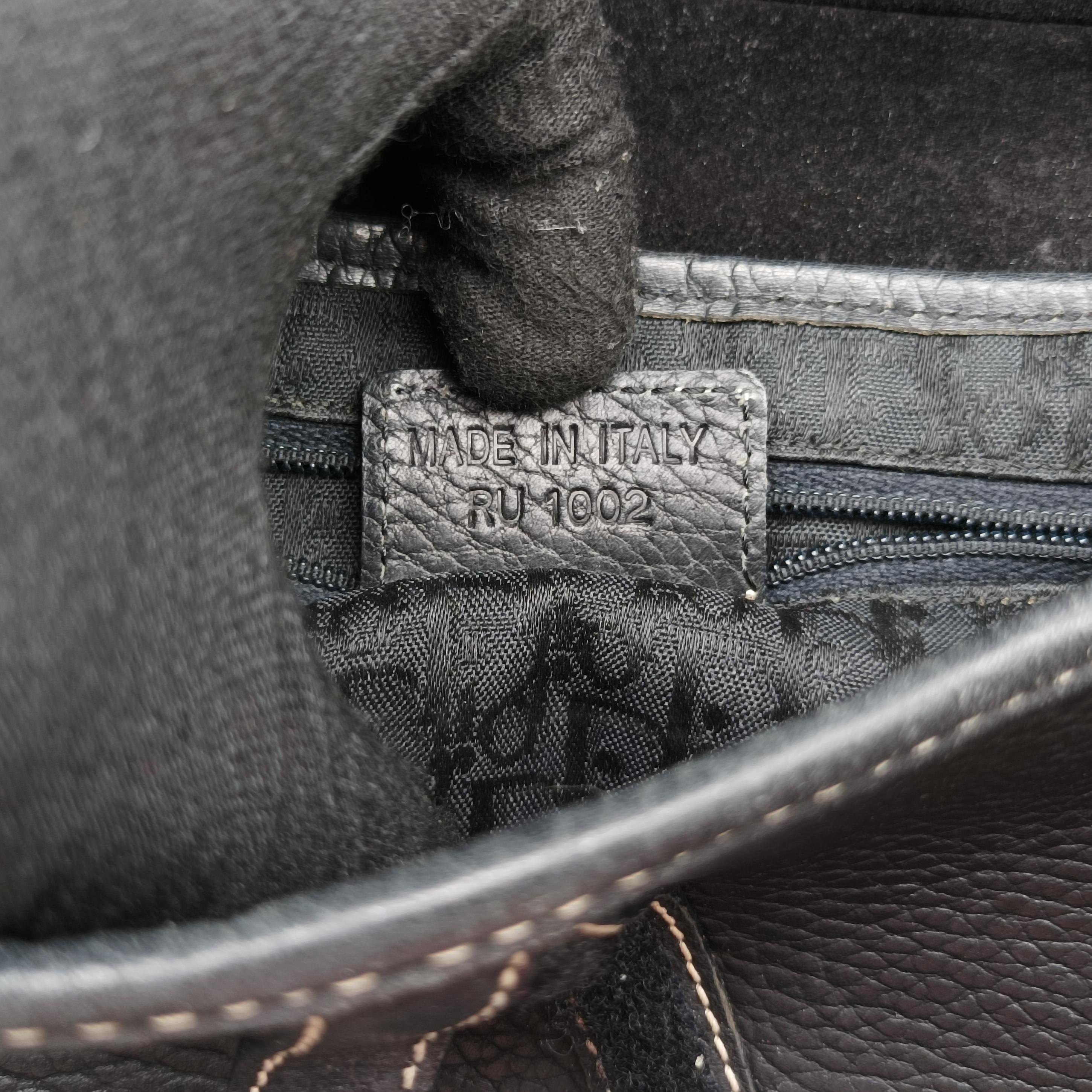 Pre-owned Christian Dior Saddle Black Leather  handbag | stylenewstar