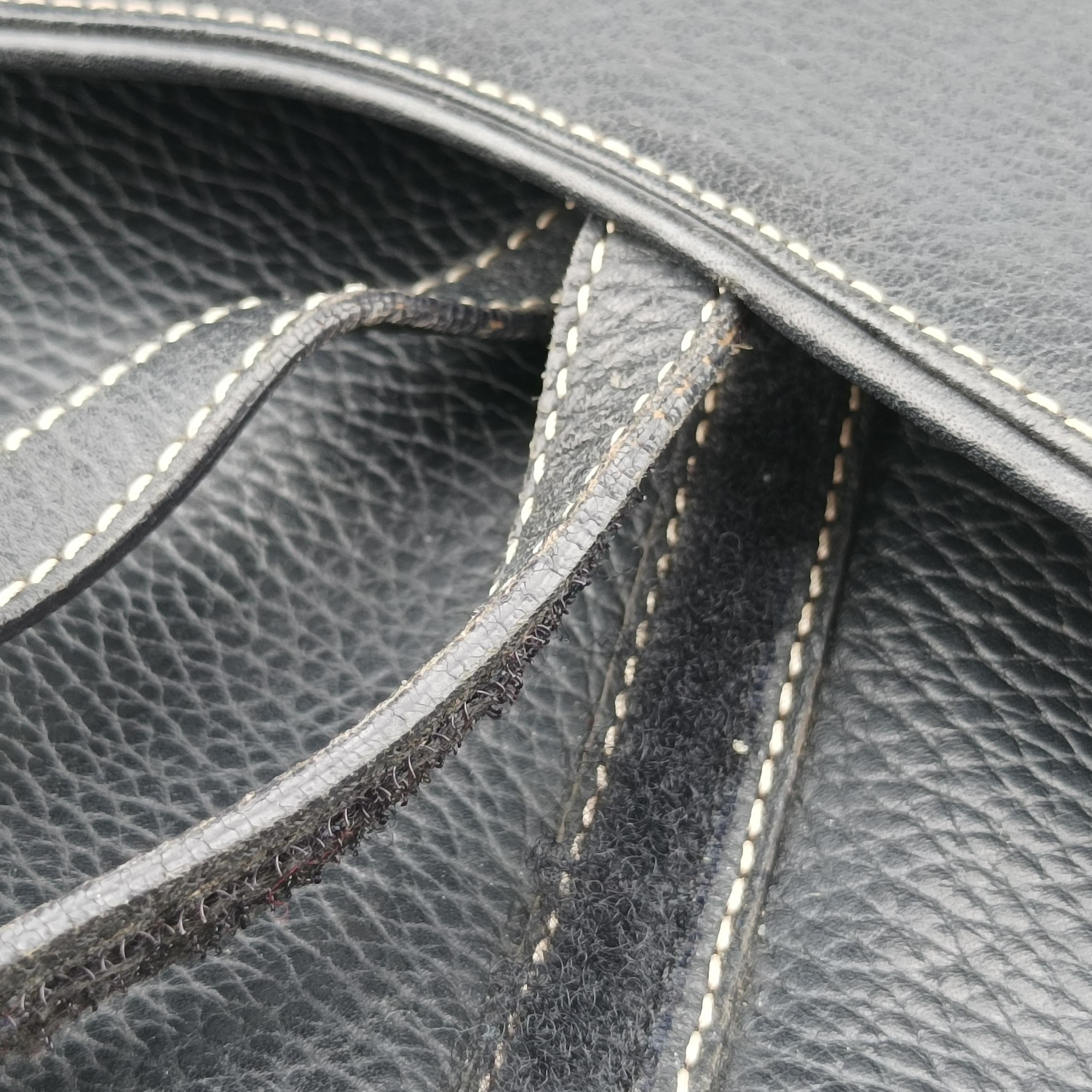 Pre-owned Christian Dior Saddle Black Leather  handbag | stylenewstar