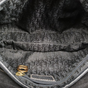 Pre-owned Christian Dior Saddle Black Leather  handbag | stylenewstar