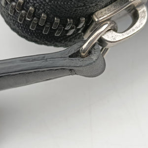 Secondhand Celine Luggage Nano Shopper Blue x Green x Black leather×ponyhair  handbag | stylenewstar