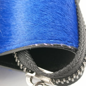 Secondhand Celine Luggage Nano Shopper Blue x Green x Black leather×ponyhair  handbag | stylenewstar