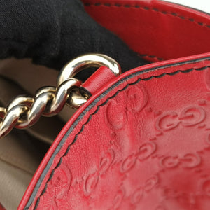 Vintage Gucci Emily Red Leather 295402 shoulderbag | stylenewstar