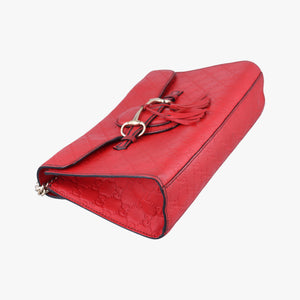 Vintage Gucci Emily Red Leather 295402 shoulderbag | stylenewstar