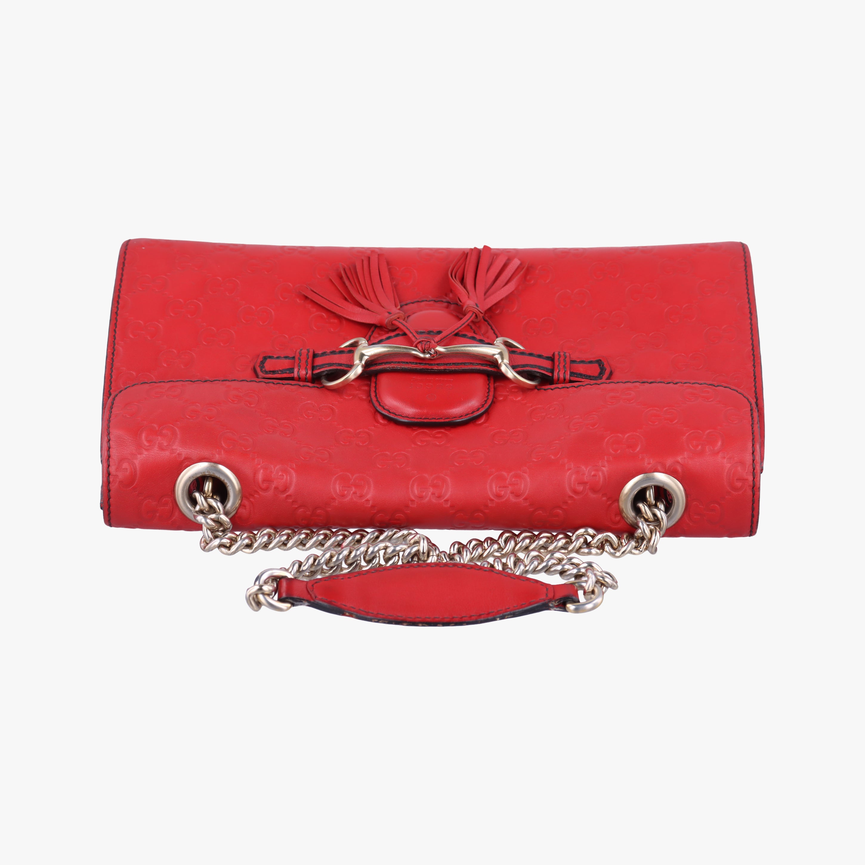Vintage Gucci Emily Red Leather 295402 shoulderbag | stylenewstar