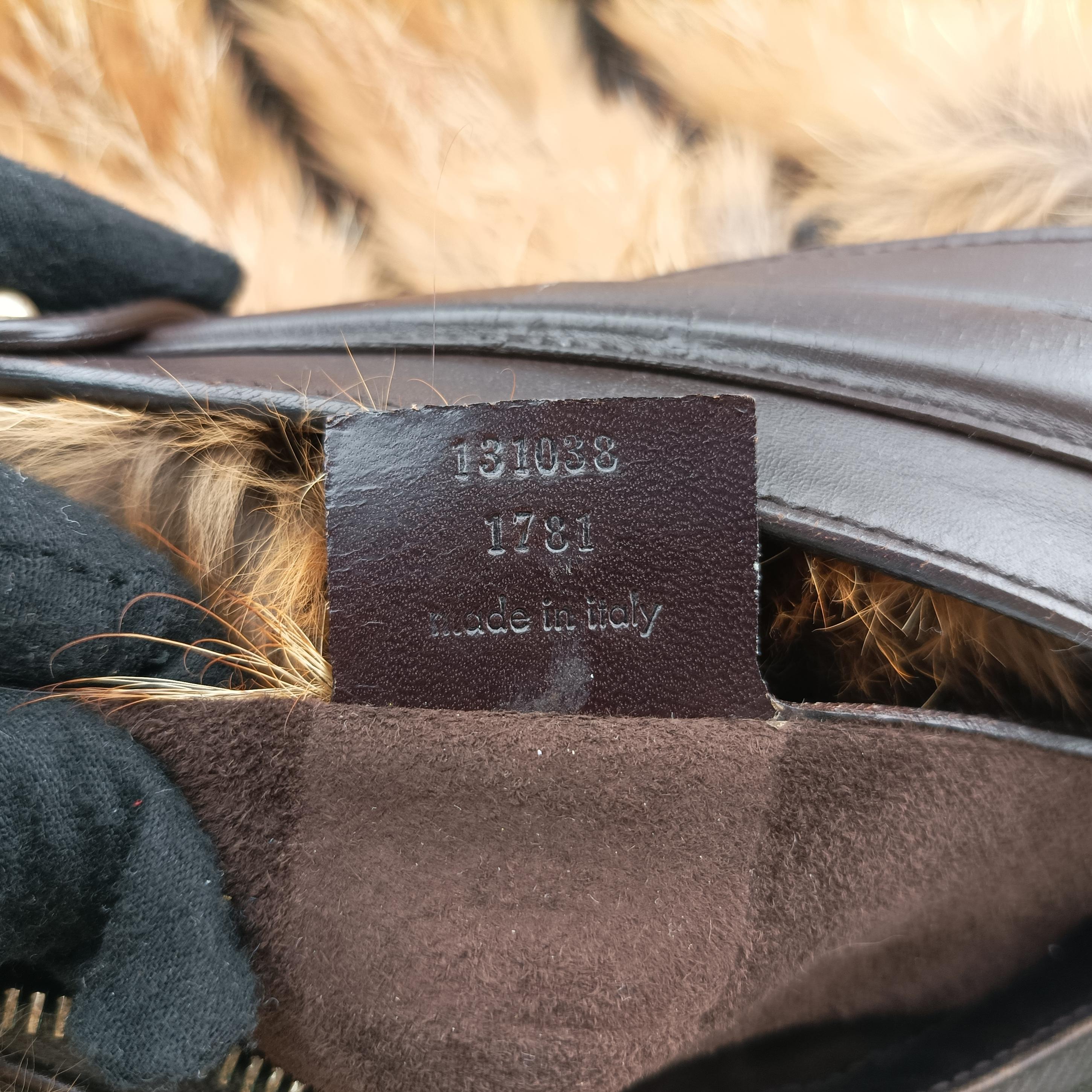 Pre-owned Gucci Bamboo Ring Hobo Brown mink 131038 handbag | stylenewstar