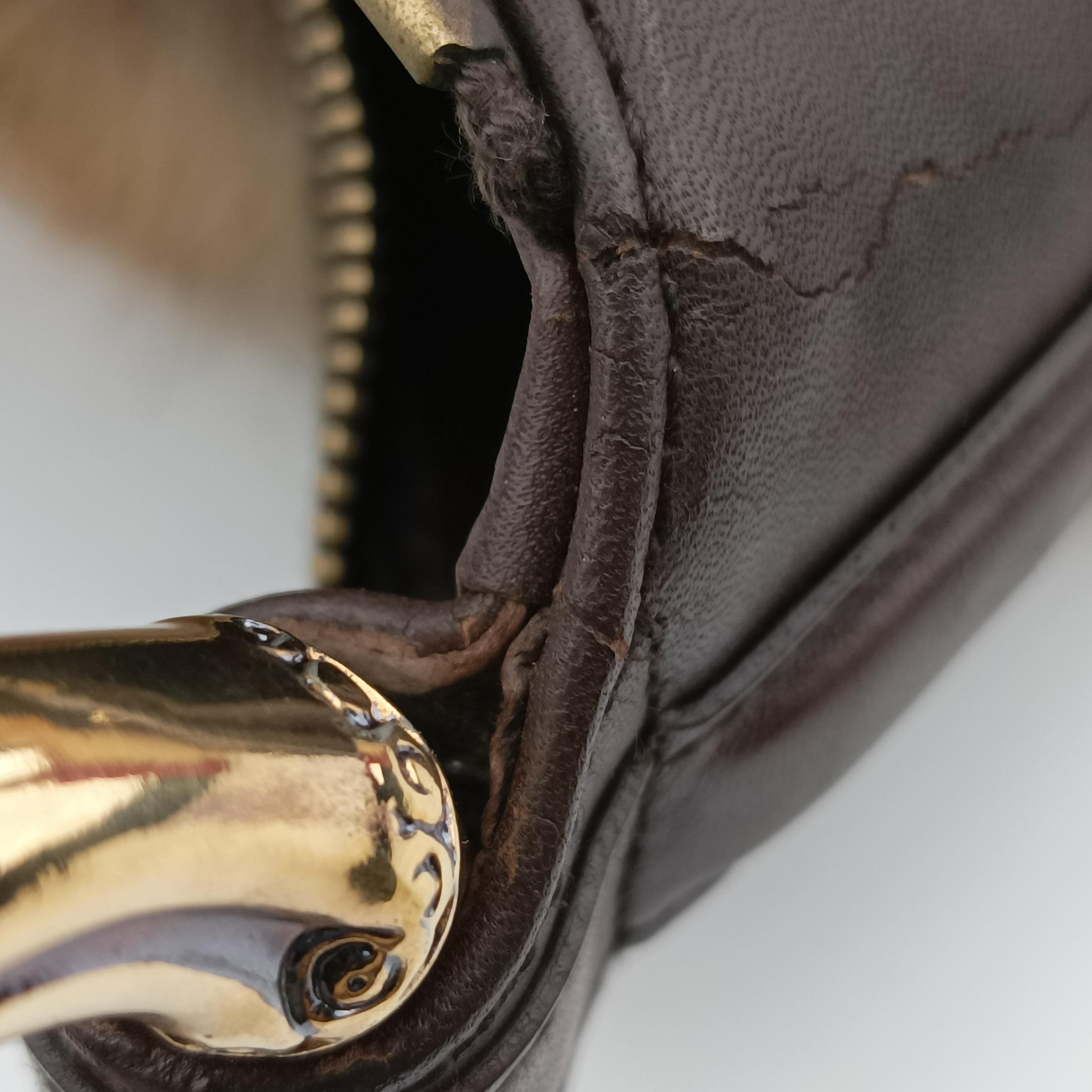 Pre-owned Gucci Bamboo Ring Hobo Brown mink 131038 handbag | stylenewstar