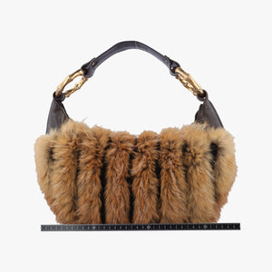 Pre-owned Gucci Bamboo Ring Hobo Brown mink 131038 handbag | stylenewstar