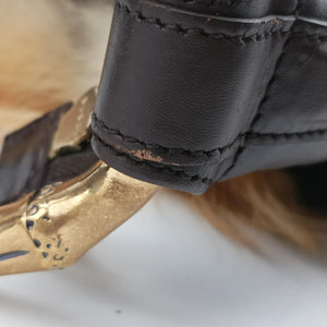 Pre-owned Gucci Bamboo Ring Hobo Brown mink 131038 handbag | stylenewstar