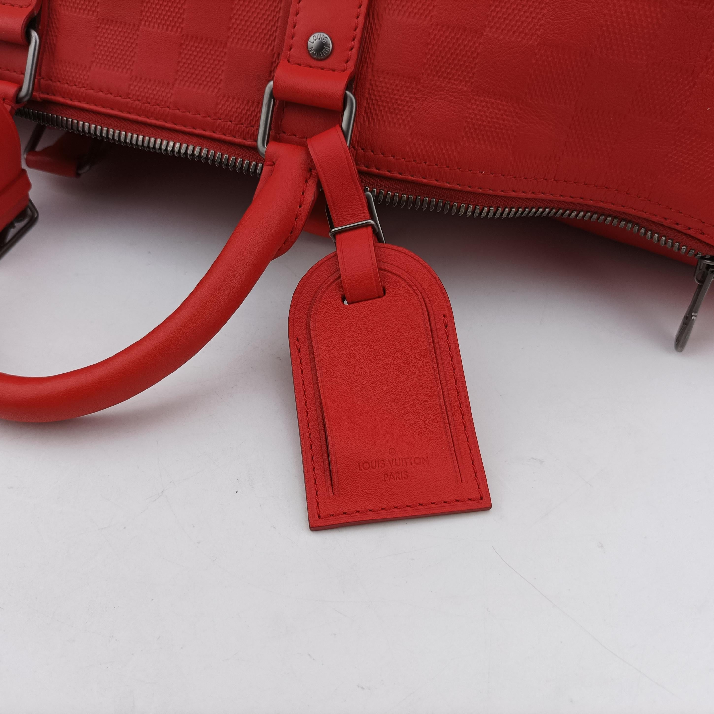 Pre-owned Louis Vuitton Keepall Bandouliere 45 Fusion Damier Infini N41142 shoulderbag | stylenewstar