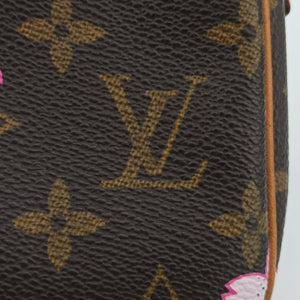 Pre-owned Louis Vuitton Pochette Accessory Pouch brown×Pink Cherry Blossom M92006 handbag | stylenewstar