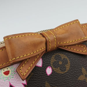 Pre-owned Louis Vuitton Pochette Accessory Pouch brown×Pink Cherry Blossom M92006 handbag | stylenewstar