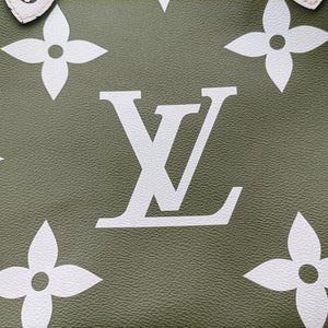 Pre-owned Louis Vuitton Neverfull MM Green Monogram Giant M44568 shoulderbag | stylenewstar