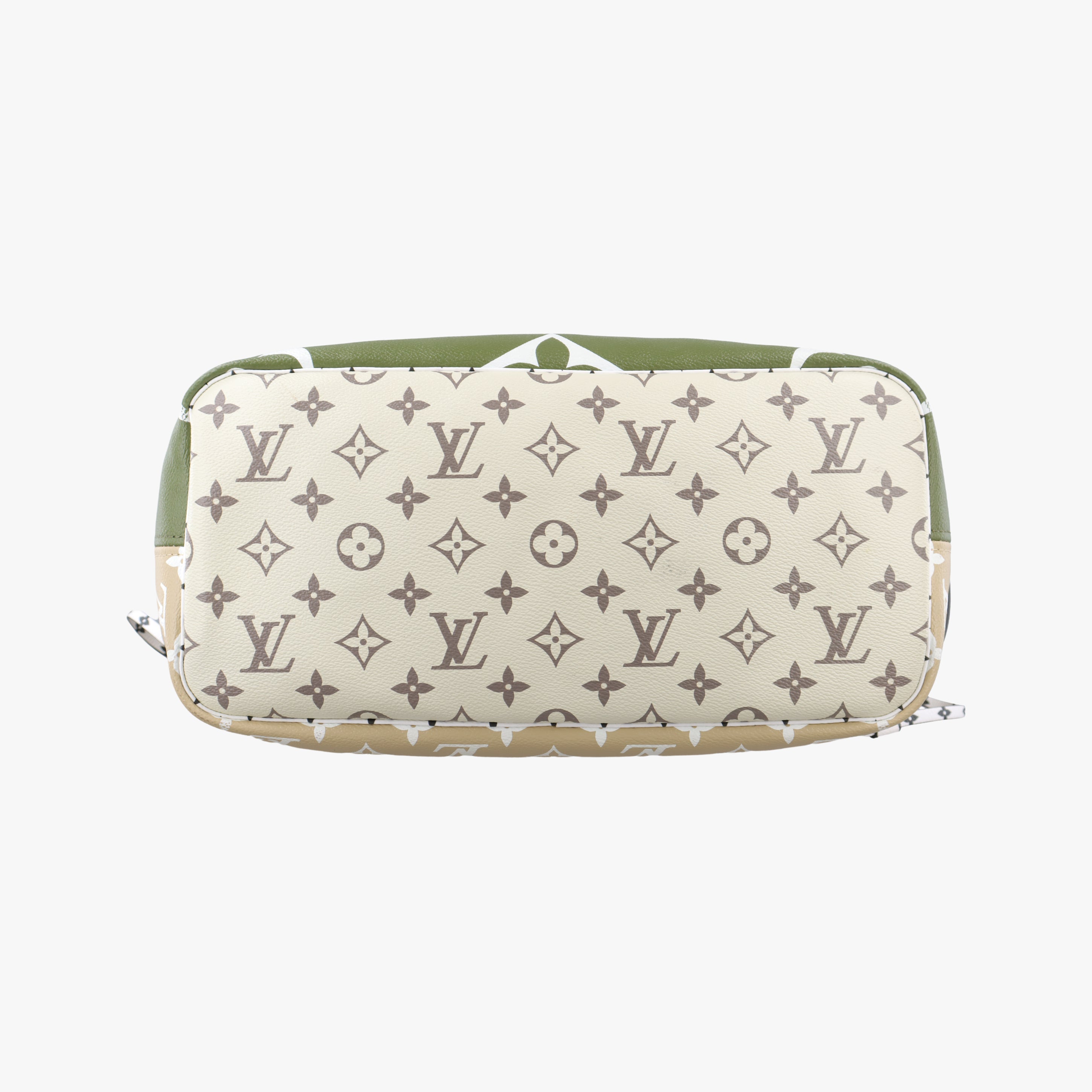 Pre-owned Louis Vuitton Neverfull MM Green Monogram Giant M44568 shoulderbag | stylenewstar