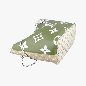 Pre-owned Louis Vuitton Neverfull MM Green Monogram Giant M44568 shoulderbag | stylenewstar