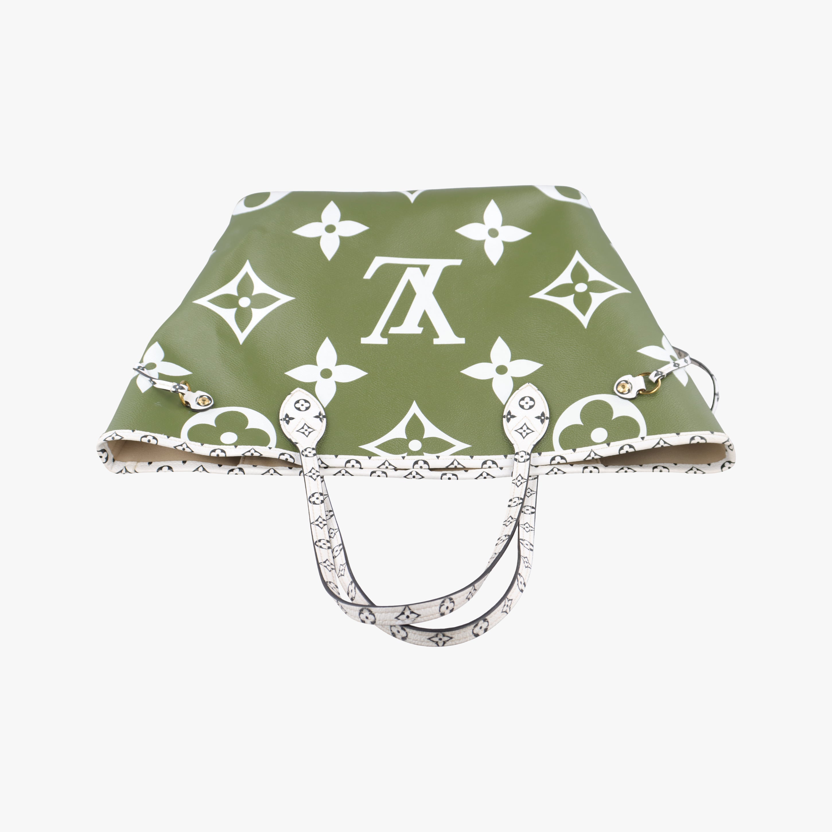 Pre-owned Louis Vuitton Neverfull MM Green Monogram Giant M44568 shoulderbag | stylenewstar