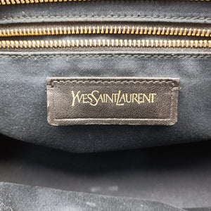 Pre-owned Yves Saint Laurent Cabas ChYc Mini Black Leather 311222 shoulderbag | stylenewstar