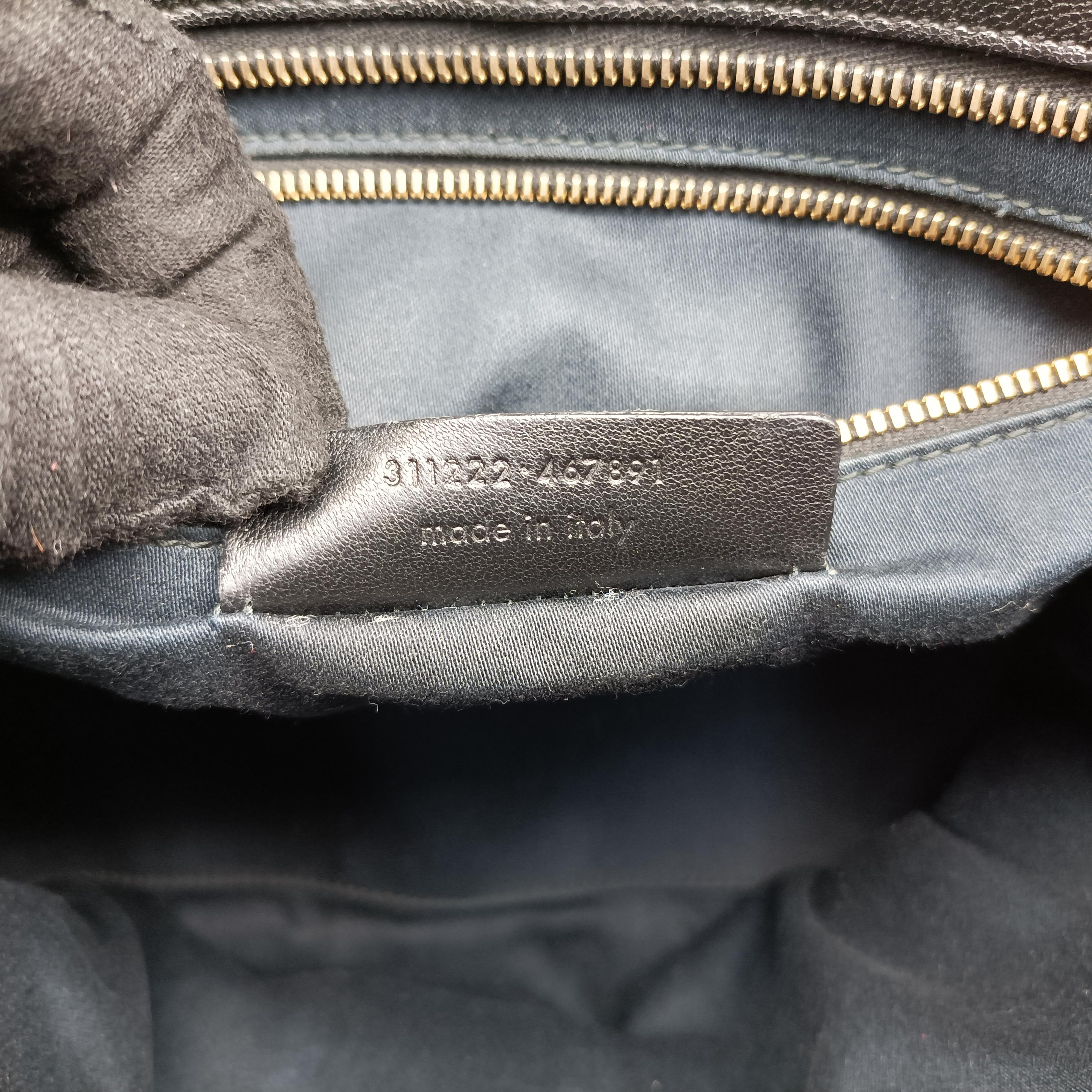 Pre-owned Yves Saint Laurent Cabas ChYc Mini Black Leather 311222 shoulderbag | stylenewstar