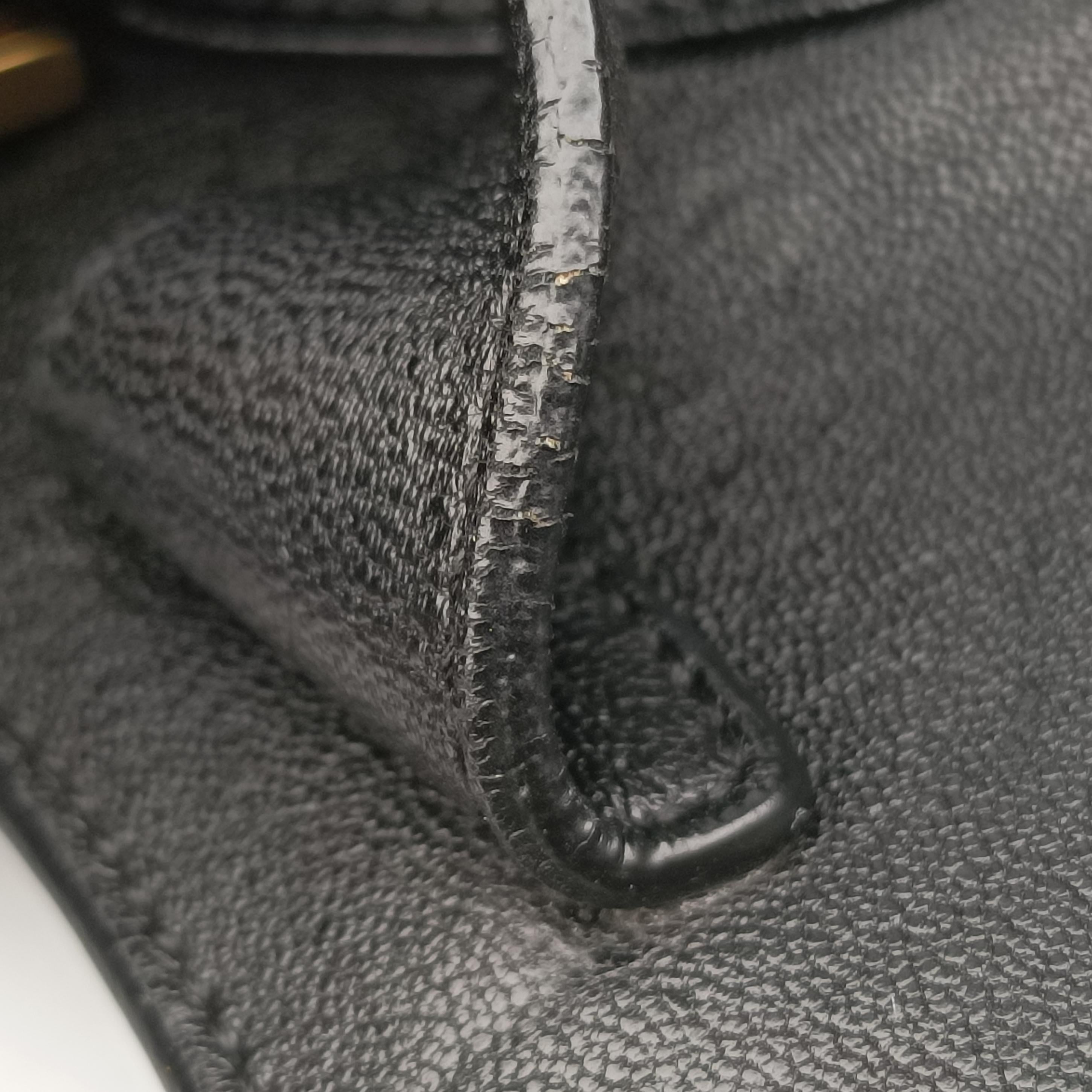 Pre-owned Yves Saint Laurent Cabas ChYc Mini Black Leather 311222 shoulderbag | stylenewstar