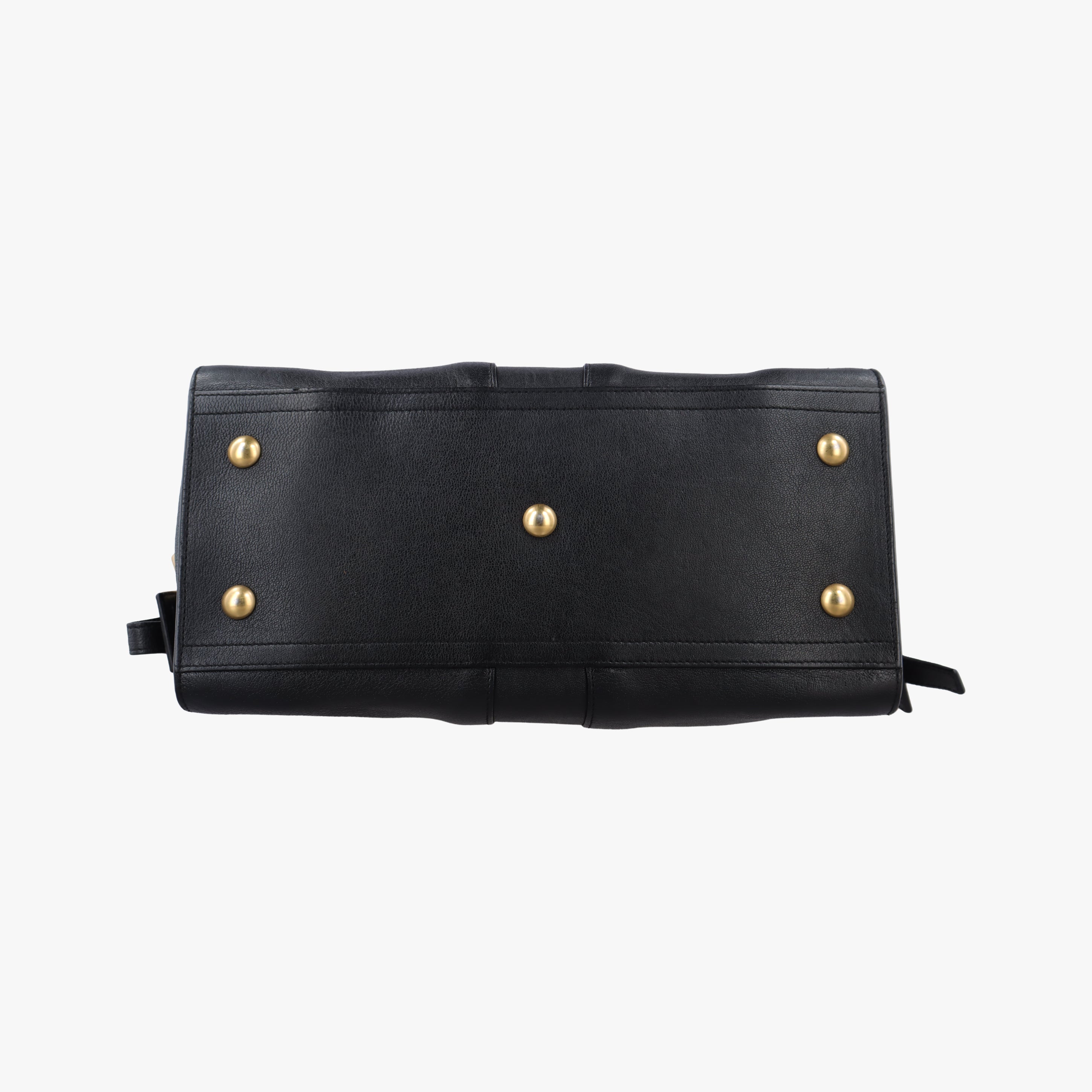 Pre-owned Yves Saint Laurent Cabas ChYc Mini Black Leather 311222 shoulderbag | stylenewstar